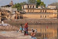 Indian Ghat scene